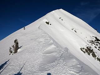 Gabriel kicking steps up the crusty crest