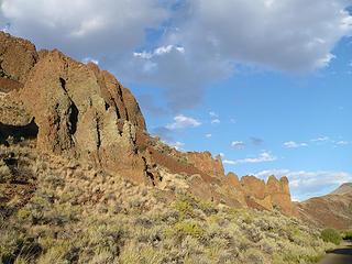 Challis volcanic rocks off Walker Way east of White Cloud Mtns Idaho