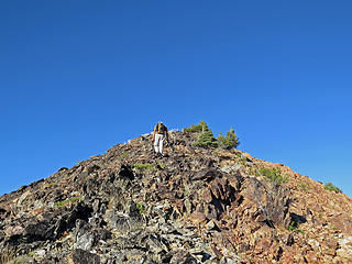 Steve nearing South Creek Butte summit.