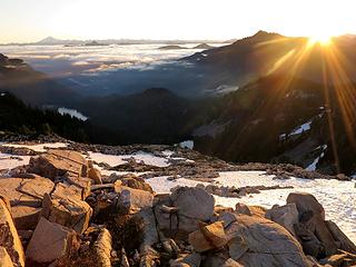 High Camp Sunrise above Foss Lakes