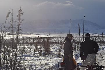 Snowmachining for work, Donnelly Training Area