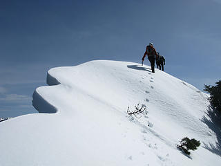 Interesting ridge walking