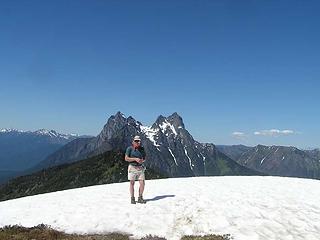 Barry with Hozomeen as a backdrop