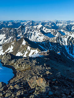 Looking down on Pt 8487 from North Gardner