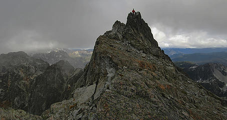 Zack on Summit Chief's eastern satellite peak