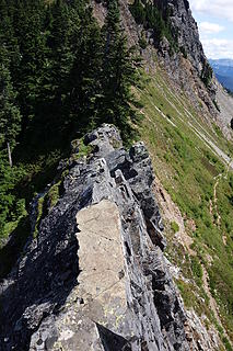 11:37 Scary knife edge right before meeting the PCT