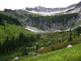 Boulder basin on the way out