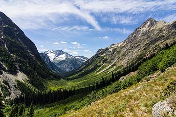 mt. logan's u-shaped valley