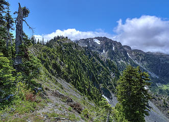 on ridge looking towards Ferry