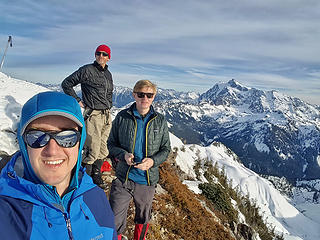 Coleman Pinnacle summit selfie