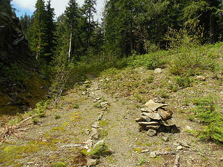 Trail along the road