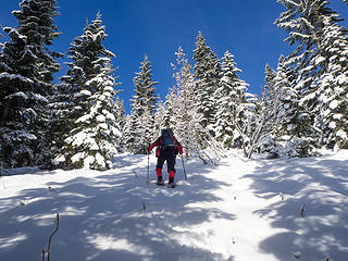 Matt heads uphill