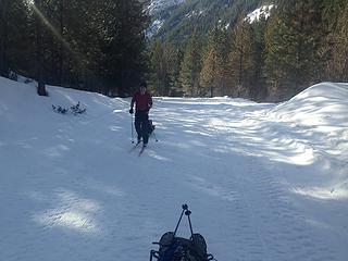 skiing the entiat river road!