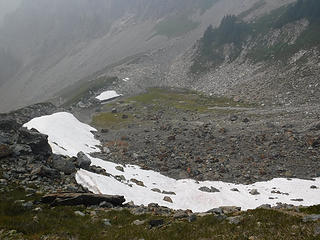 Camp at 5700 ft below Bacon Peak