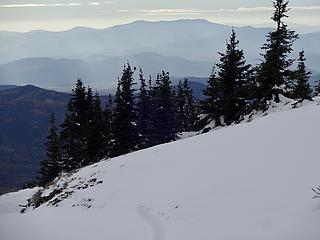 Huckleberry Mountain where I hiked earlier.