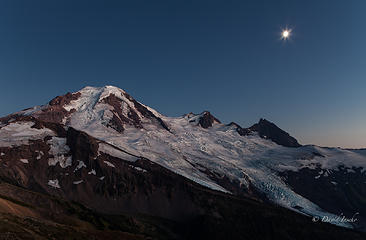 Waxing moon at the gloaming