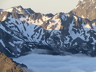 Cool looking fog in upper Royal Basin