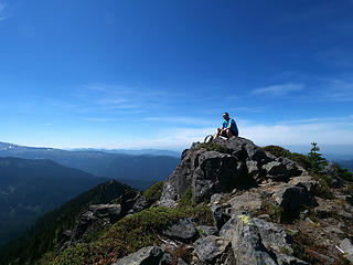 Not LA! Cassie on Hessong Rock summit