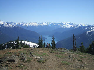 South end of Ross Lake from Desolatoin