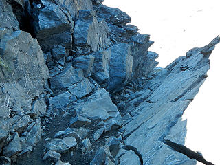 looking down the gully