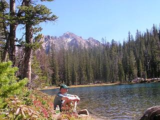 Hiker J at Alpine Lake