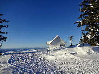 The facility has a propane heater, stove and refrigerator.