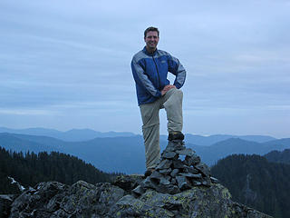 Dude disrespects the summit cairn