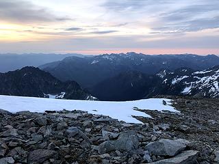 Dawn from camp.  Buckskin on left.