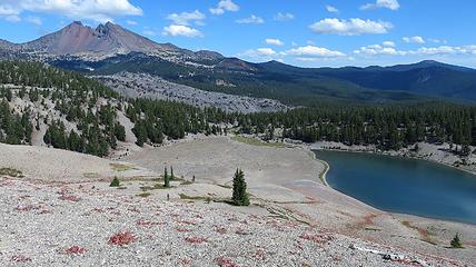 Broken Top, and a lovely lake.  I didn't want this one to end...