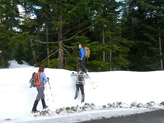 Climbing our first obstacle