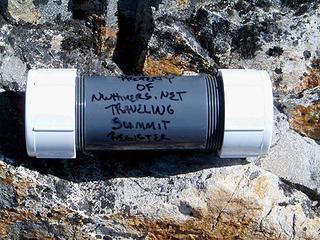 "NWHikers Traveling Summit Register"