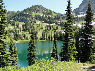 View from near campsite #2 on Upper Crystal Lake.