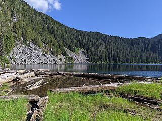 Leaving Lower Falls Lake