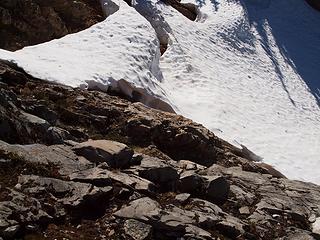 steep and loose if you go east to the saddle