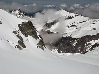 the view down the Puyallup glacier valley, where we'd go