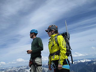 RJ and Katy are thinking "let's go climb that!"