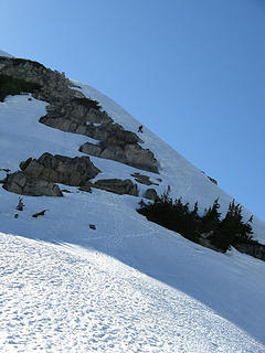 Descending La Bohn Peak