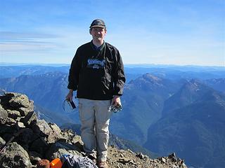 Craig displaying Everet Silvertips team gear