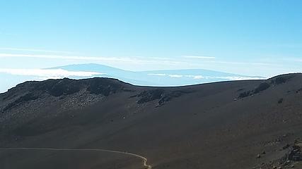 Mauna Kea and Mauna Loa showing