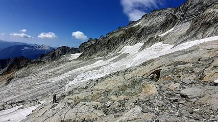 dwindling unnamed glacier