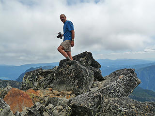 Steve on Howard's summit