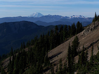 Mt Adams from the saddle below Bismark.