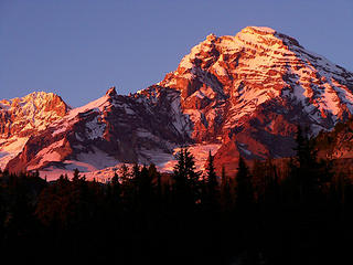 Sunset on Rainier