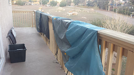 Drying the tent