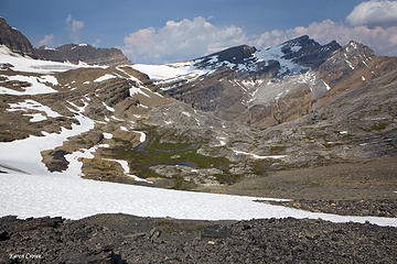 View from the pass before heading up to true summit
