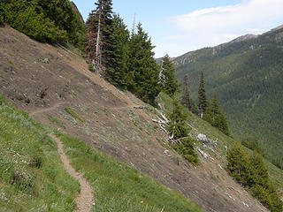 Views heading back down Tubal Cain trail.