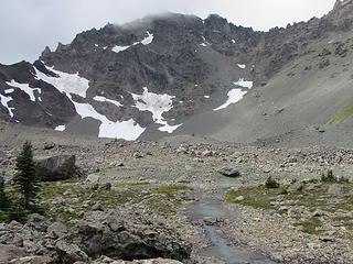 Milky outlet creek