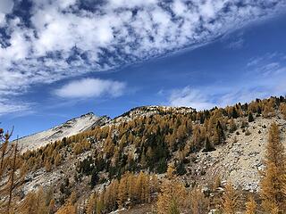 Really cool-looking clouds above Star Peak