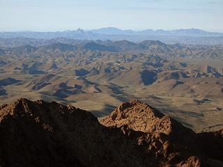 View South. Picacho in the distance.