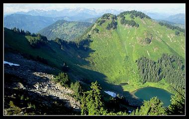 Bald Mountain and Sauk Lake seen from Sauk Mountain